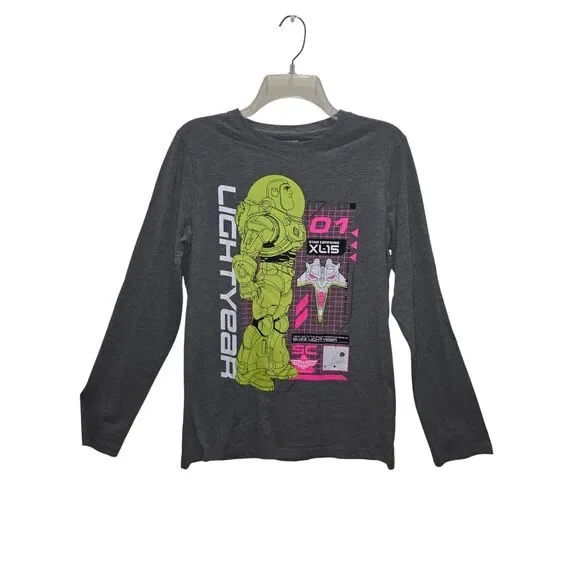 Disney Pixar Buzz Lightyear Boys Long Sleeve Graphic Tee Shirt Size XL NWT - Picture 3 of 12